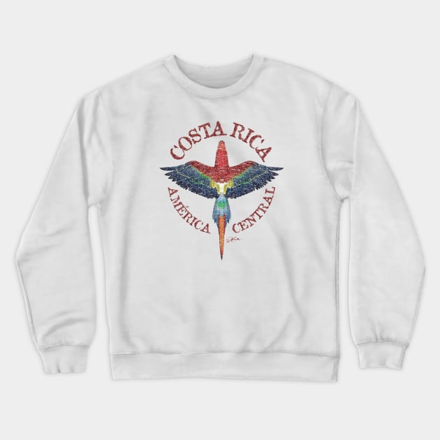 Costa Rica, America Central, Scarlet Macaw Crewneck Sweatshirt by jcombs